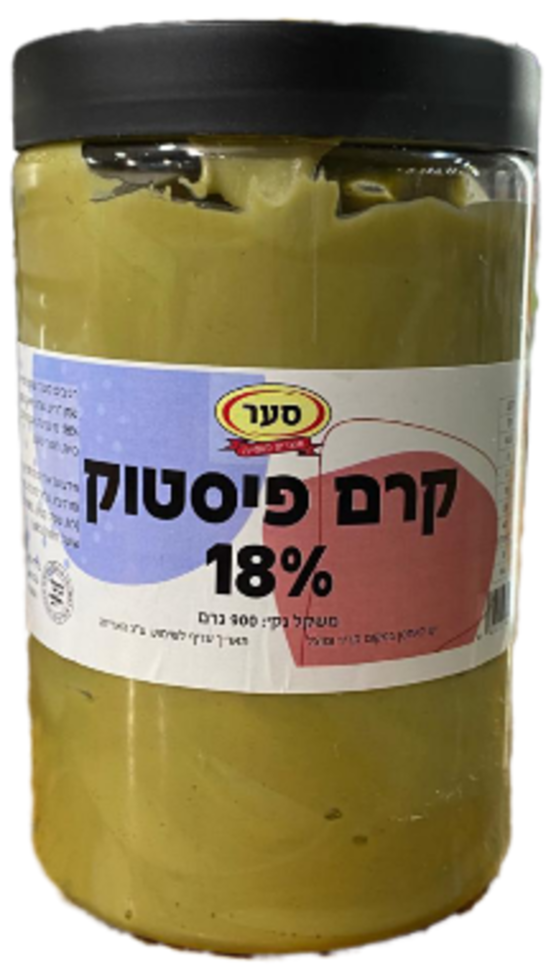 קרם פיסטוק איטלקי משובח 18% 900 גרם