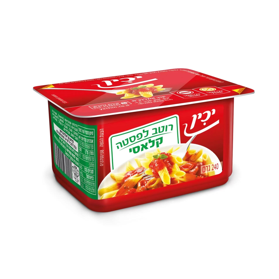 יכין רוטב עגבניות לפסטה – 240 גרם × 24 יחידות (מארז)