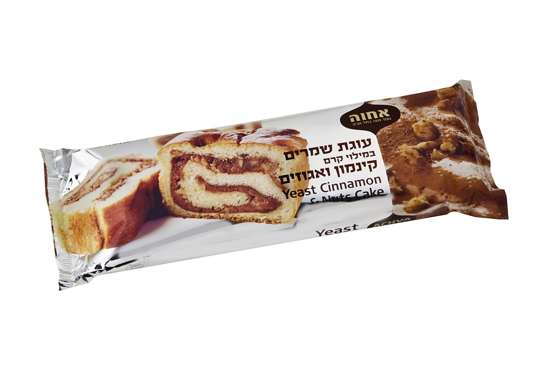 אחוה עוגת שמרים עם קינמון ואגוזים – 400 גרם - יחידה