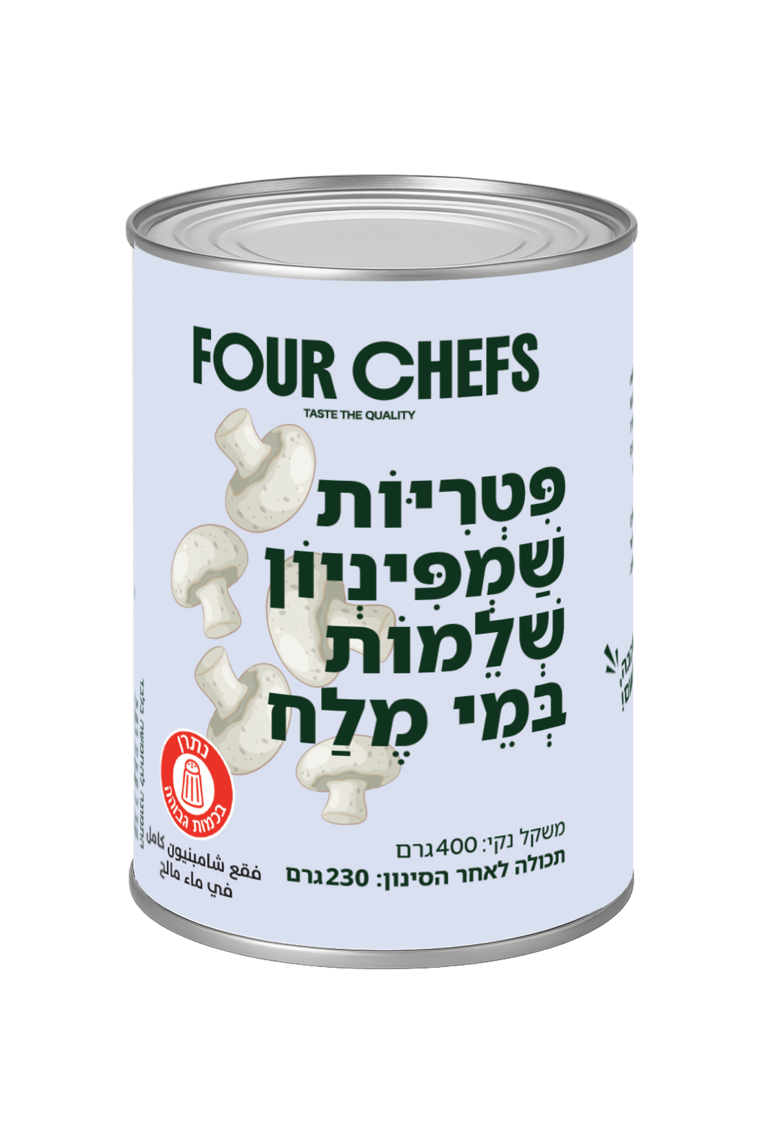 פטריות שלם פור שיפס 400 גרם * 24  יחידות (מארז)