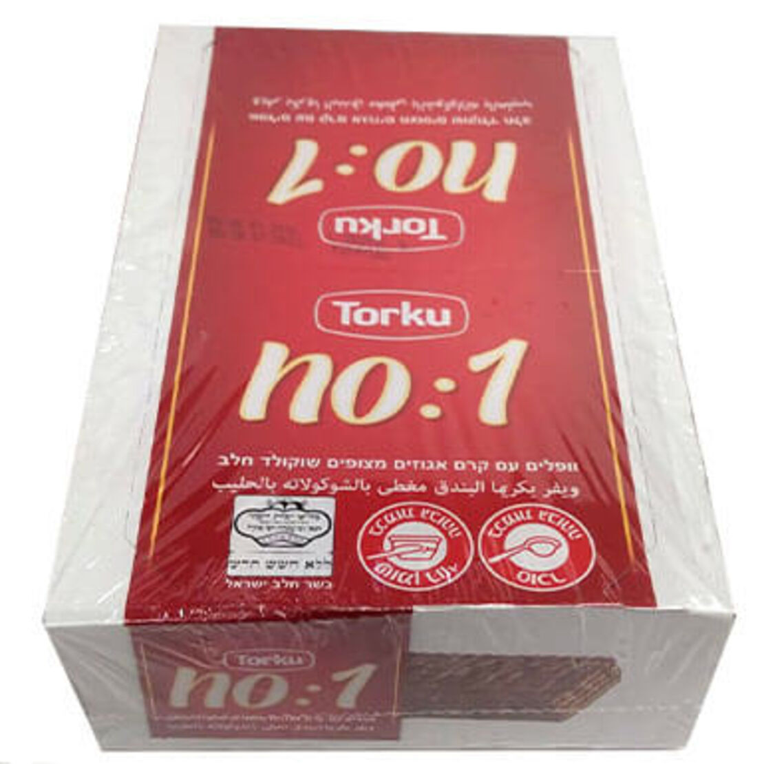 וופל מצופה שוקולד NO' 1  24/1 ( בקרטון 6 קופסאות )