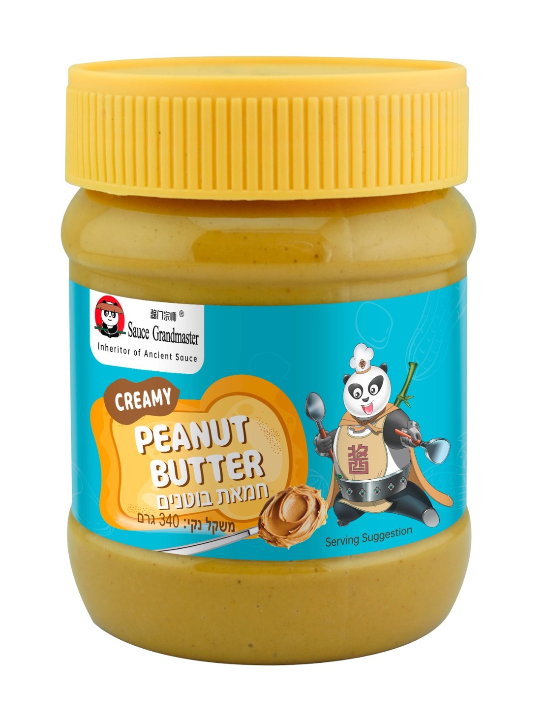 חמאת בוטנים 340 גרם 24/1 FOUR CHEFS