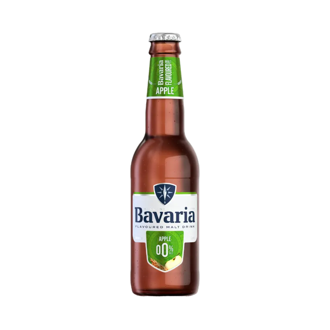 בואריה (Bavaria)  בירה טעם תפוחים ללא אלכוהול - 330 מ