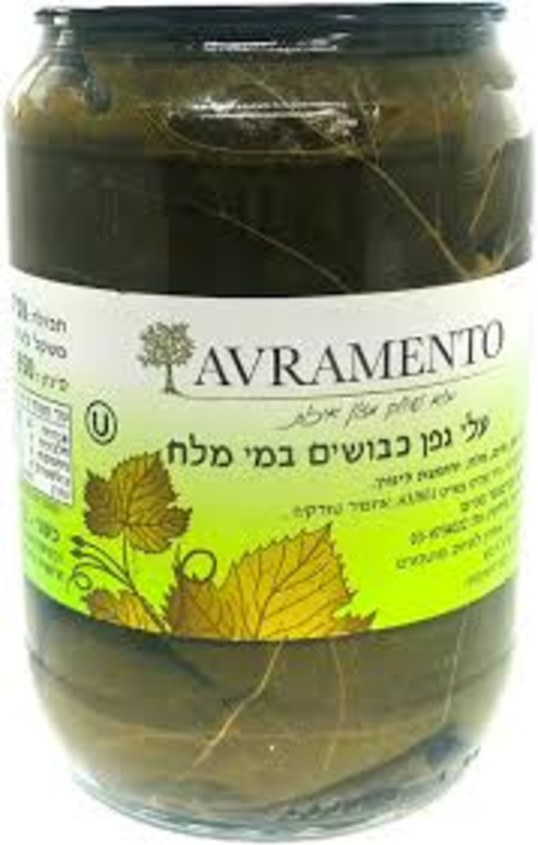 עלי גפן צנצנת 950 גרם במי מלח