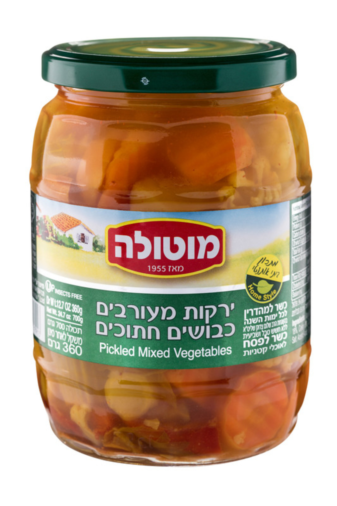 מוטולה צנצנתירקות מעורבים(פיקלס)360 גרם