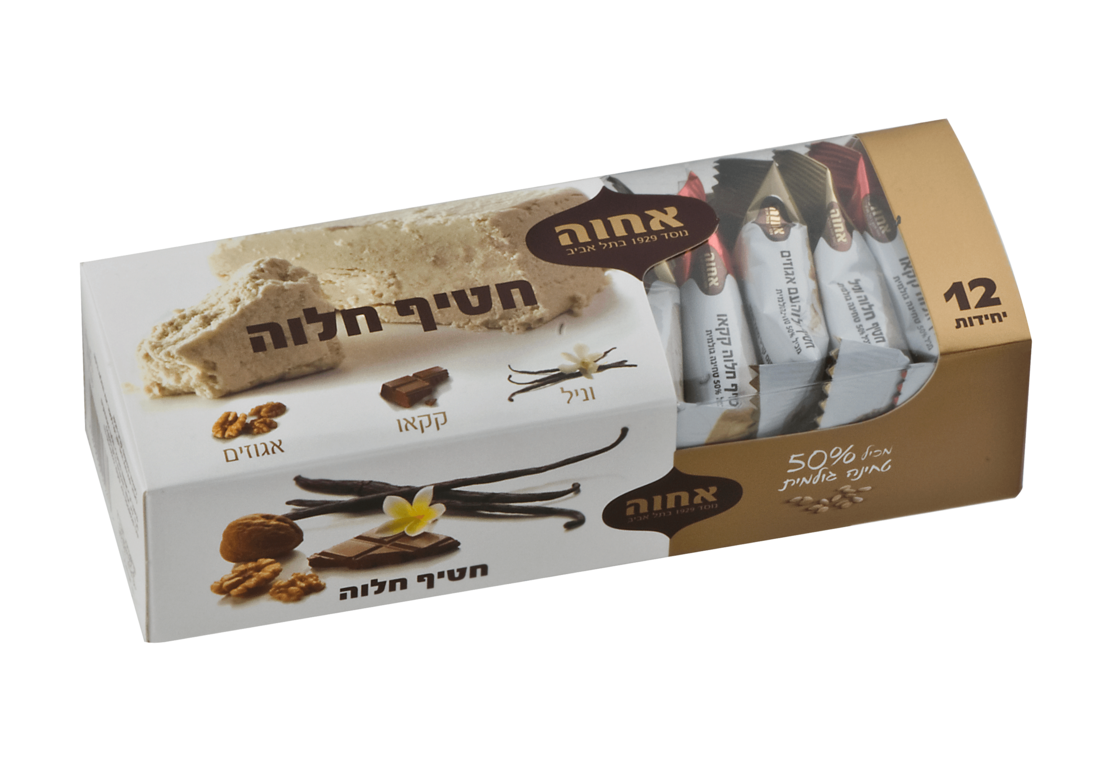 חלבה אחוה שי  חטיף באריזה – 300 גרם × 12 יחידות (מארז)