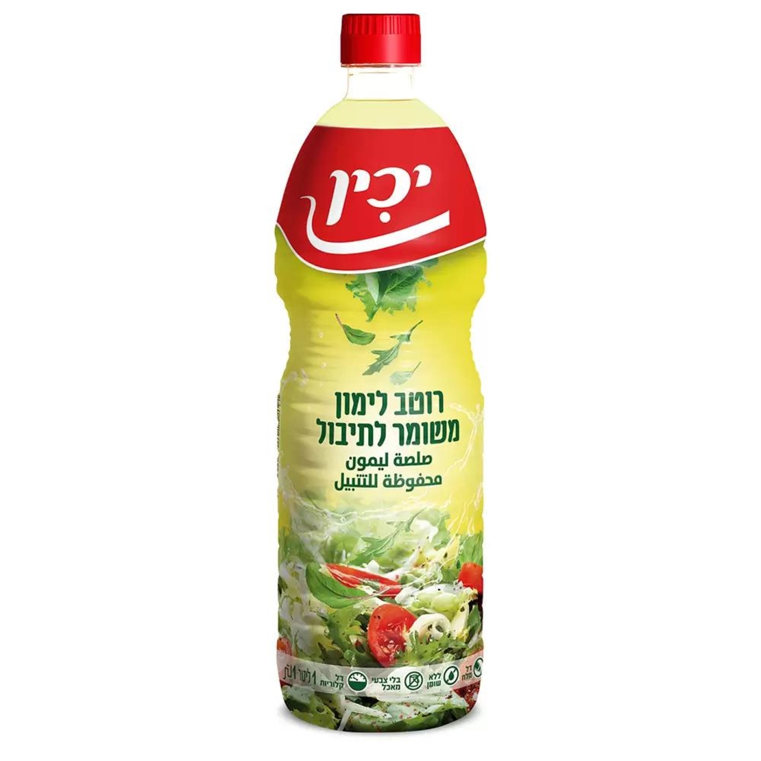 יכין מיץ לימון משומר – 1 ליטר × 12 יחידות (קרטון)