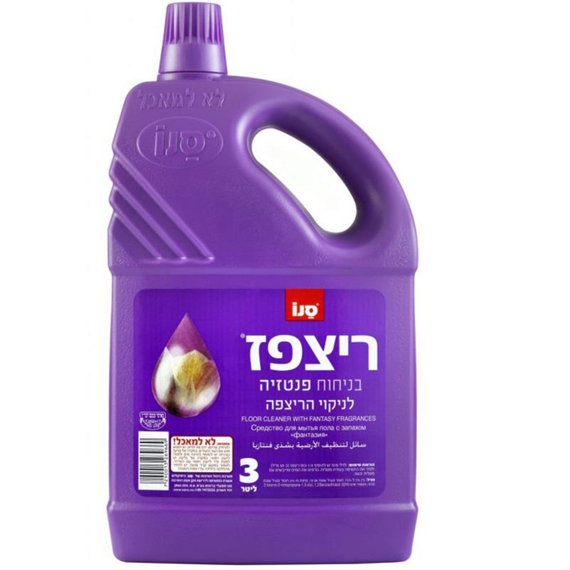 נוזל ריצפות ריצפז – 3 ליטר * 6 יחידות (מארז)