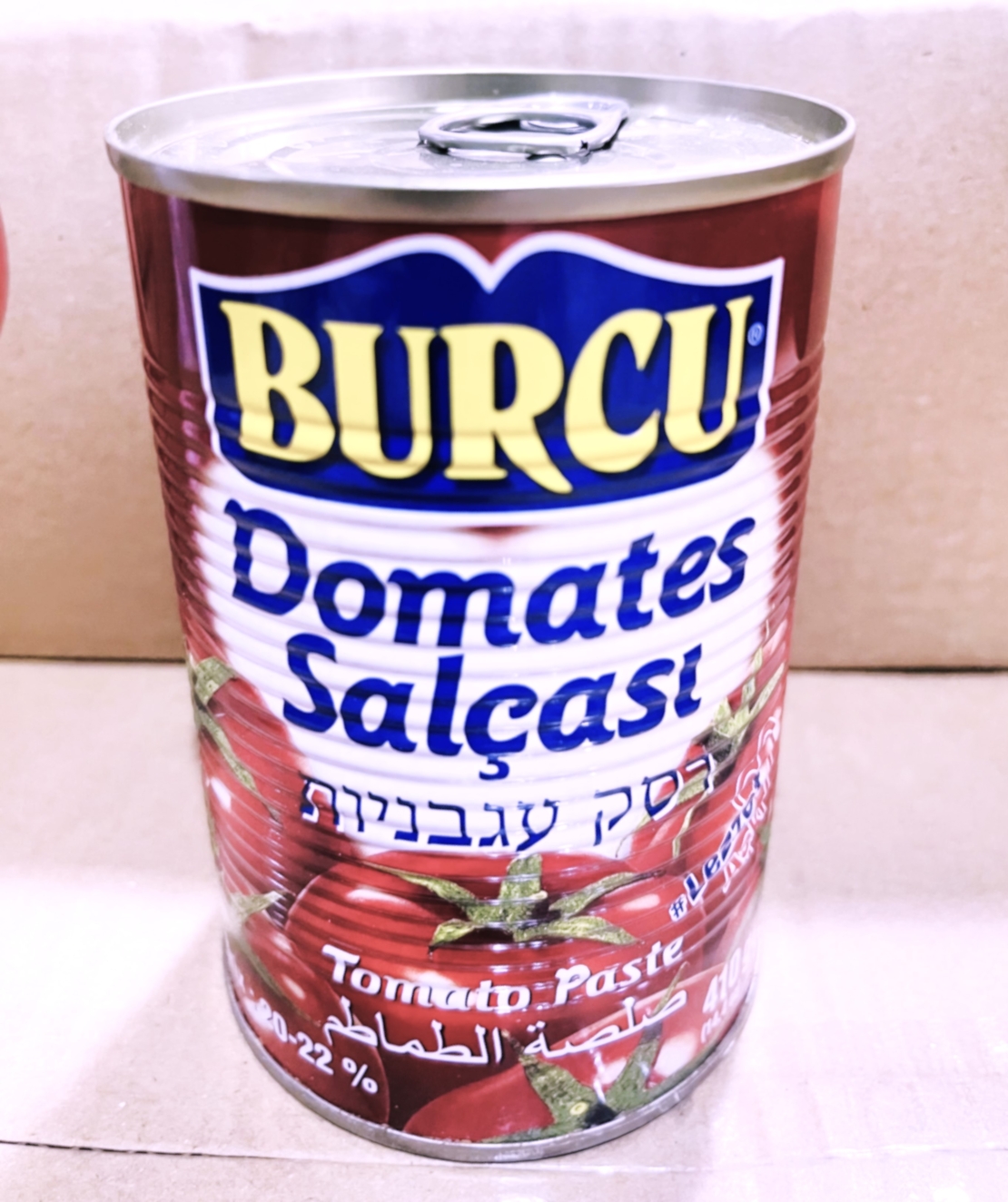 רסק עגבניות22% BURCU  – 410 גרם × 24 יחידות (מארז)