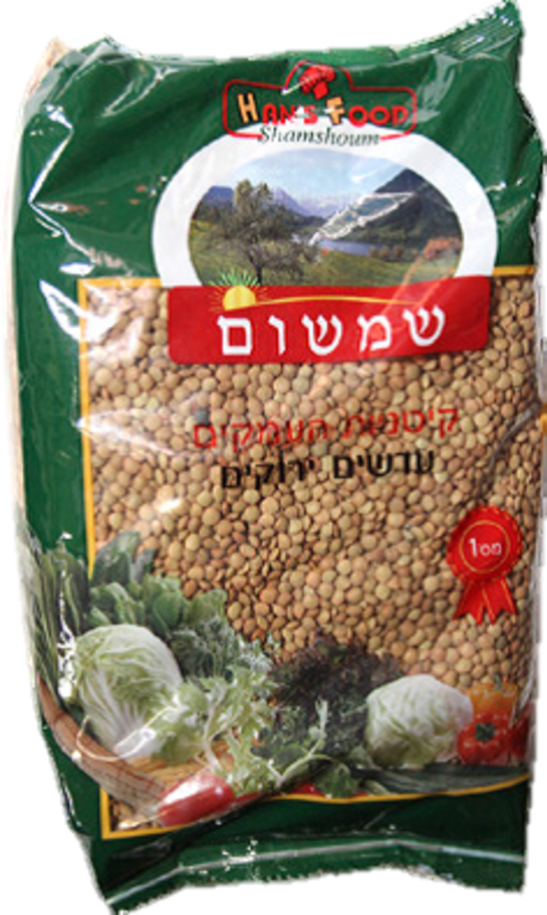 קיטניות העמקים עדשים ירוקים קנדי 800 גרם * 12 יחידות (מארז)