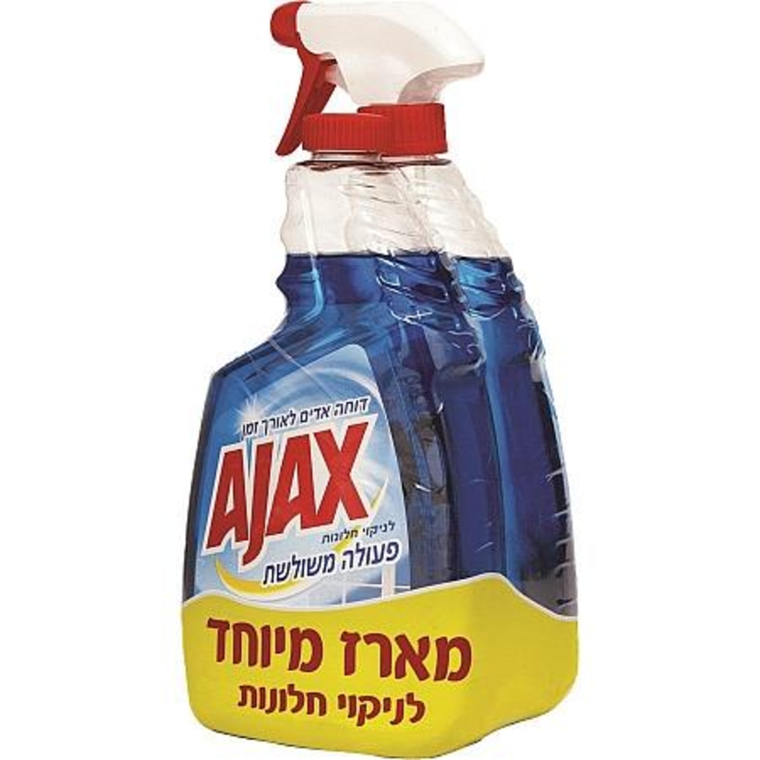אגקס נוזל לניקוי חלונותכחולזוג750 מ