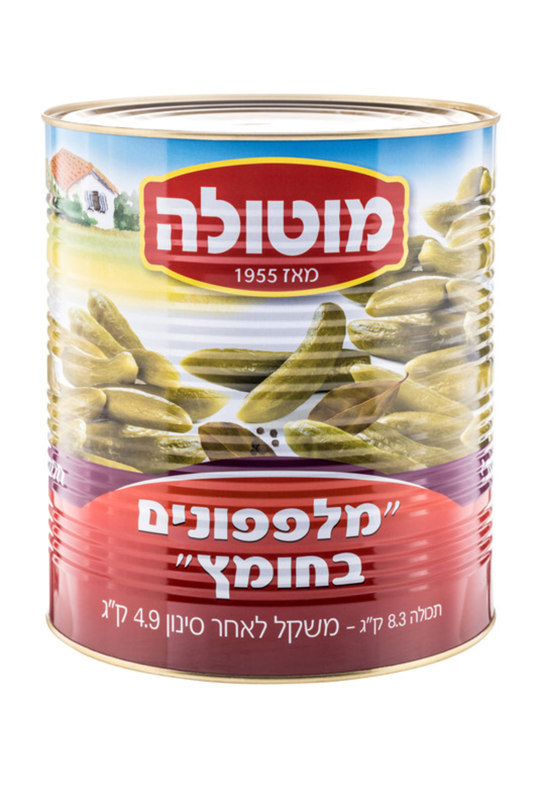 מוטולה מלפפון 9ליטר 81/95 בחומץ