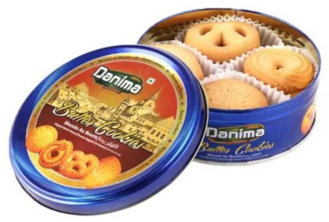 עוגיות חמאה 270 גרם 1/12 מארז פחית  DANIMA
