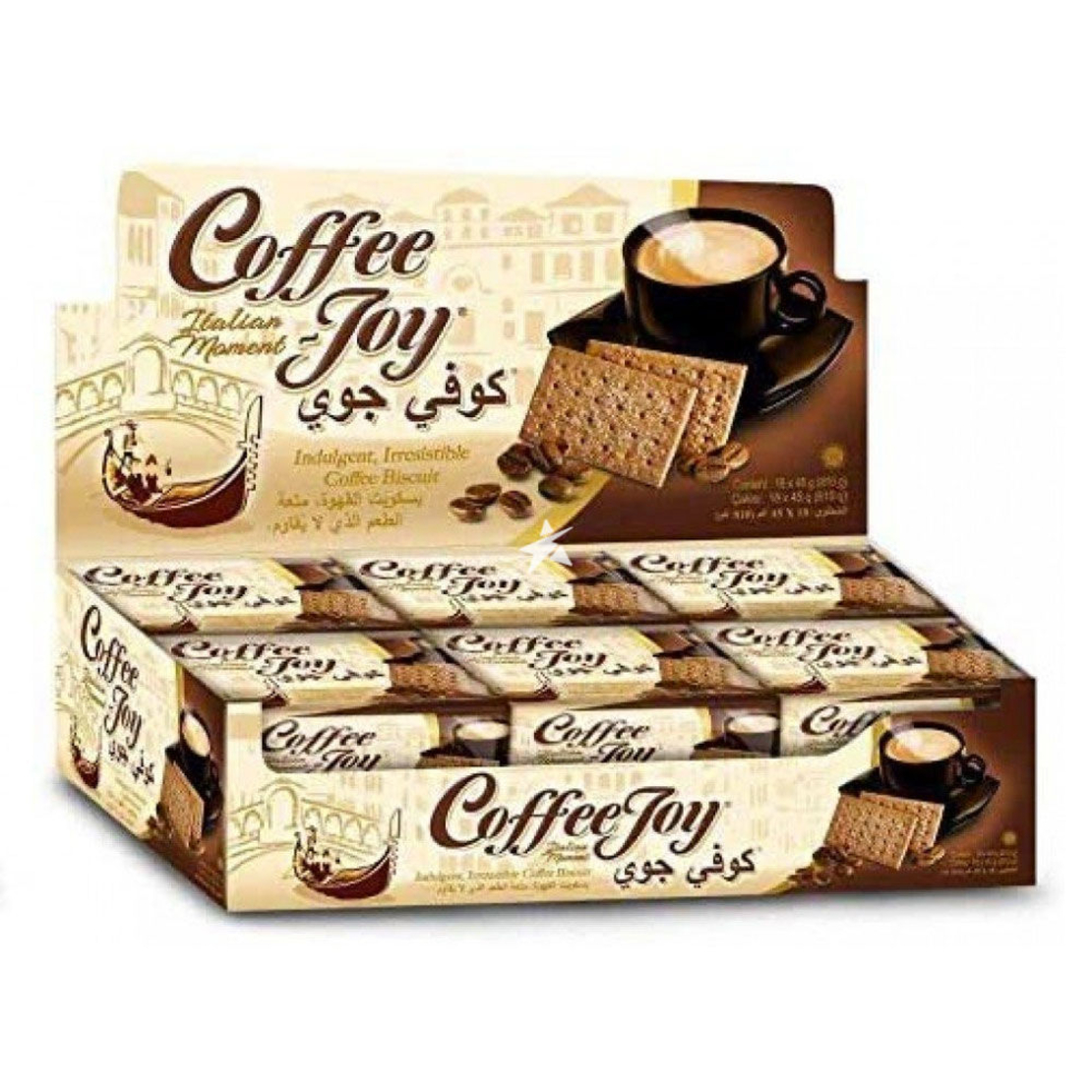 ביסקוויט קפה COFFEE JOY – 45 גרם × 12 יחידות (מארז)