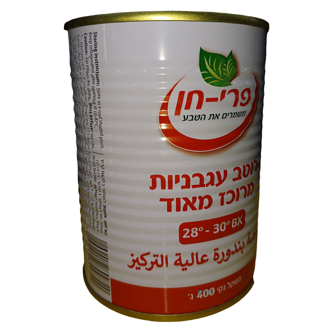 פרי חן רסק עגבניות 400ג. מארז 24 יח