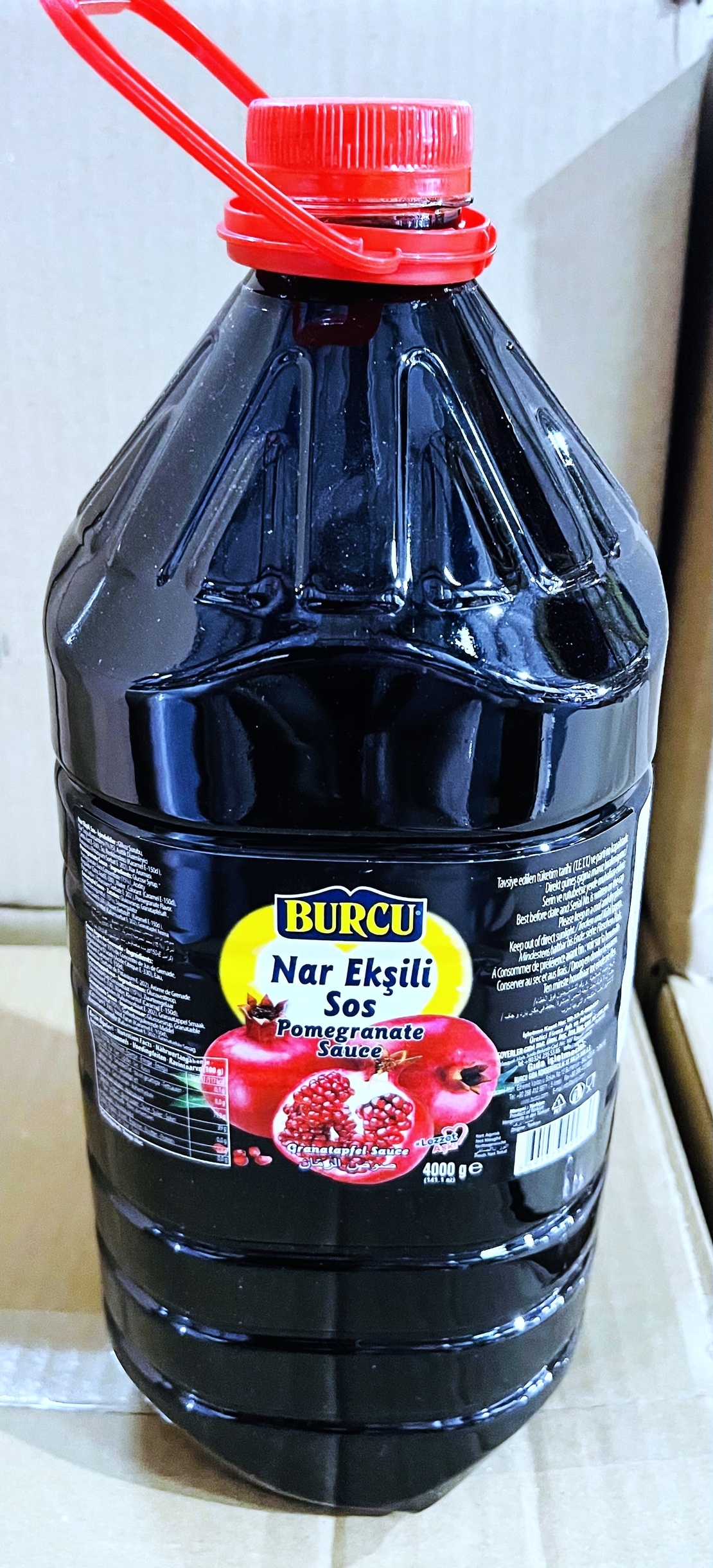 BURCU רכז רימונים  – 4 ליטר × 4 יחידות (מארז)