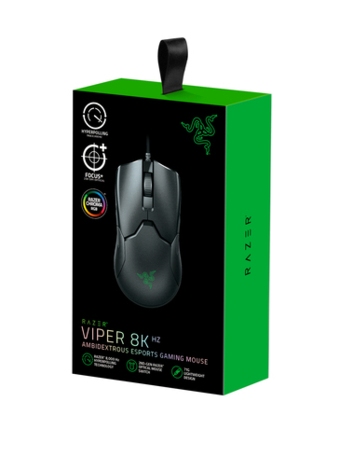 RAZER Viper Ambidextrous 8KHz BLACK MOUSE רייזר