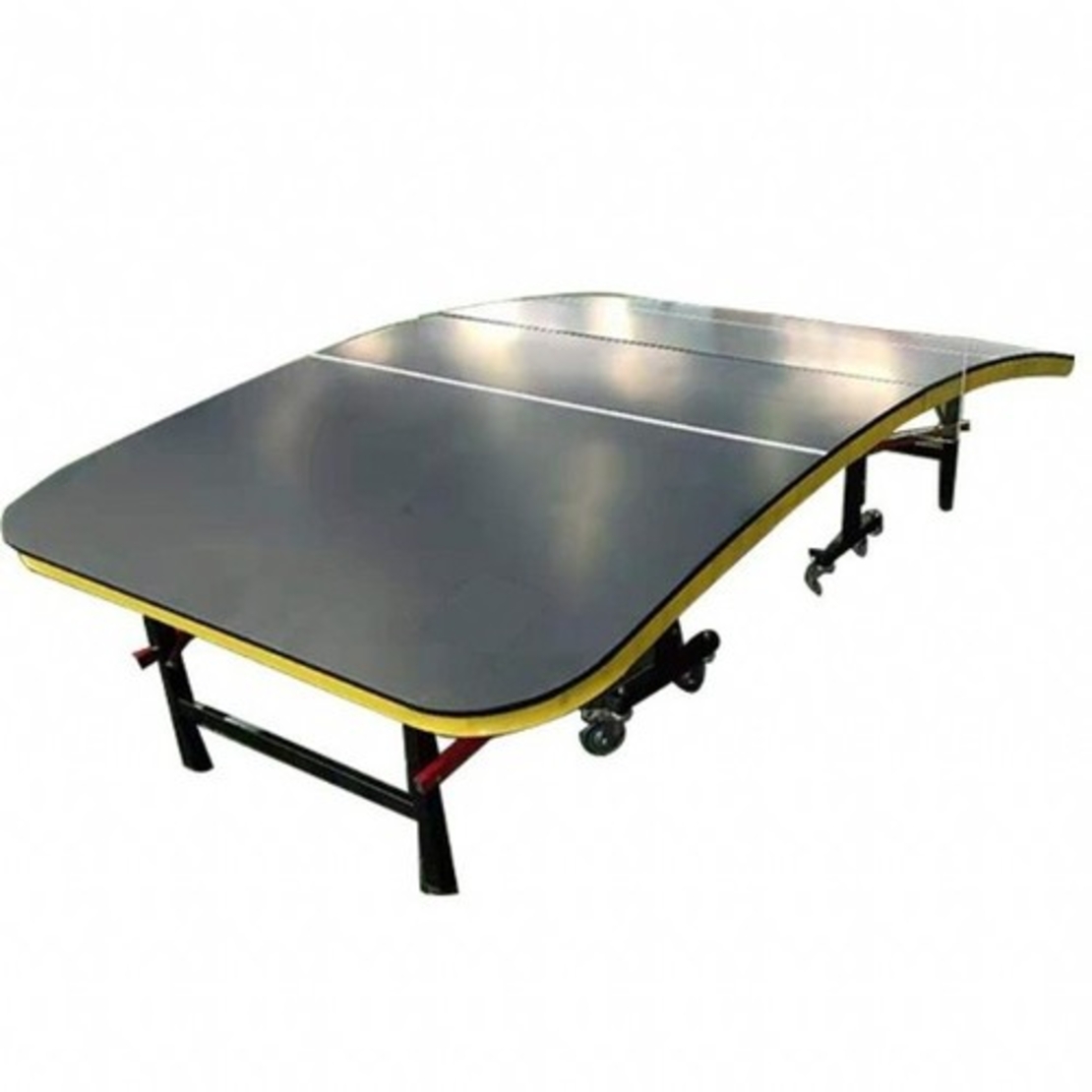 שולחן טניס רגל מעוקל מתקפל TENNIS GOLL 300