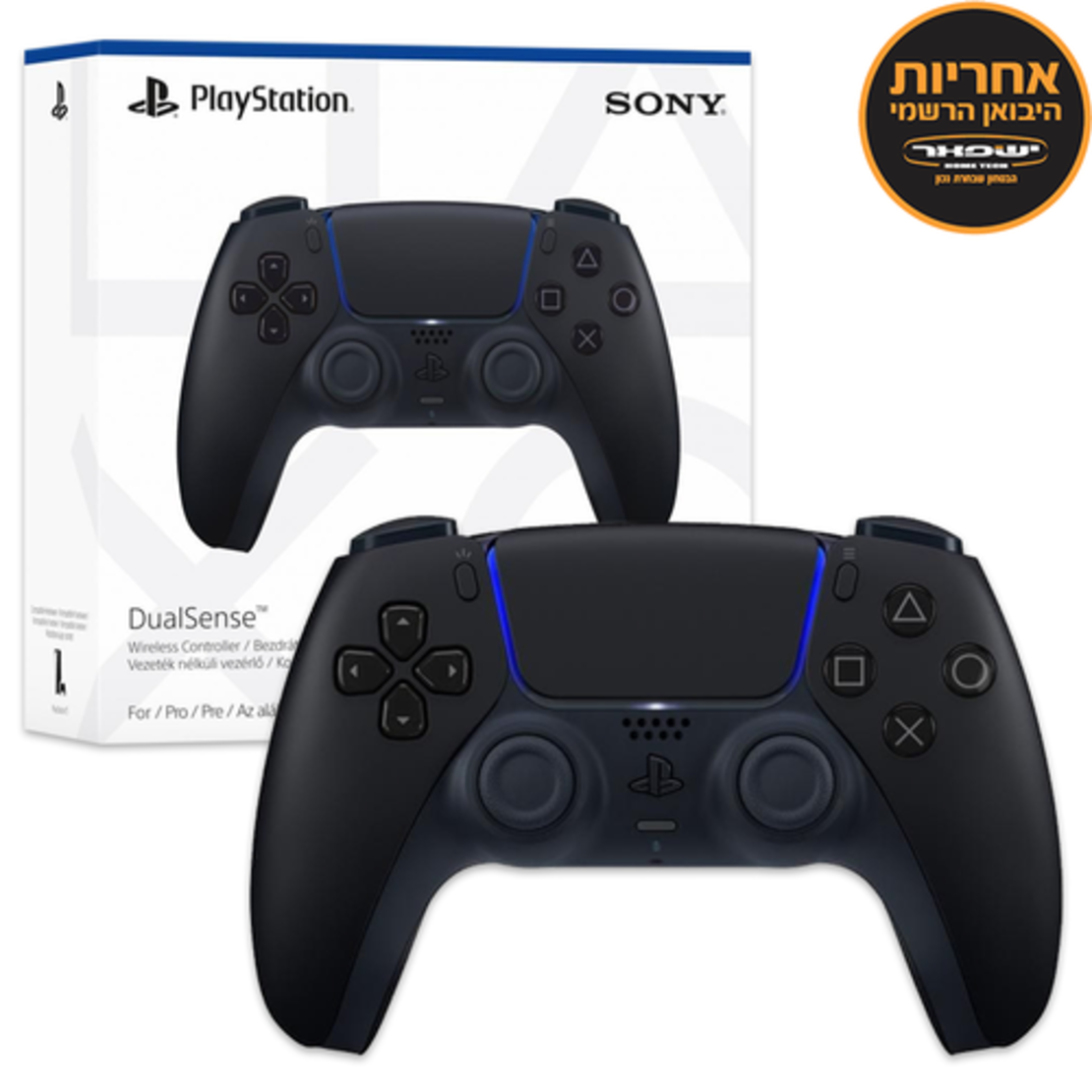 PLAYSTATION 5 DUALSENSE WIRELESS CONTROLLER BLACK סוני