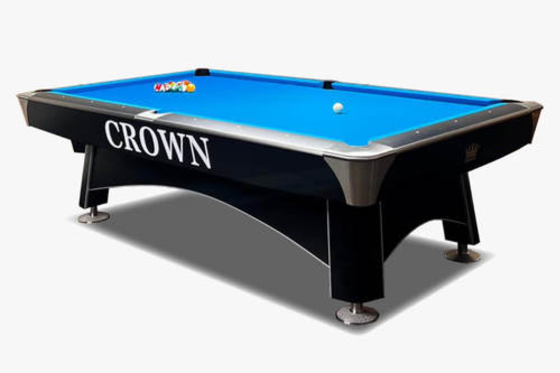 שולחן פול מקצועי 9 פיט CROWN צבע שחור אמריקן פול