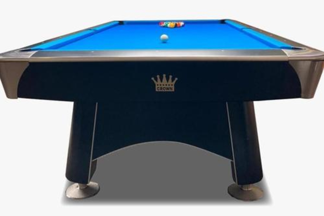 שולחן פול מקצועי 9 פיט CROWN צבע שחור אמריקן פול