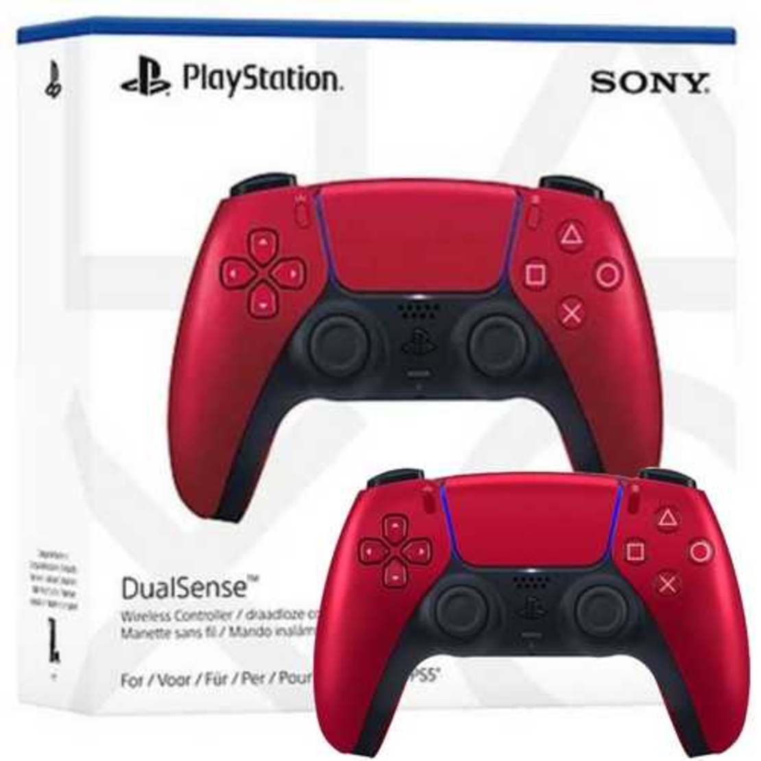 PLAYSTATION 5 DUALSENSE WIRELESS Volcanic Red CONTROLLER יבוא סוני