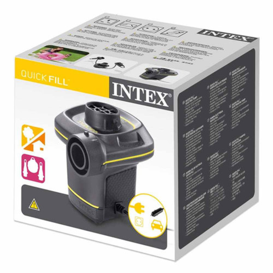 משאבה חשמלית לחשמל ולרכב 66634 INTEX אינטקס