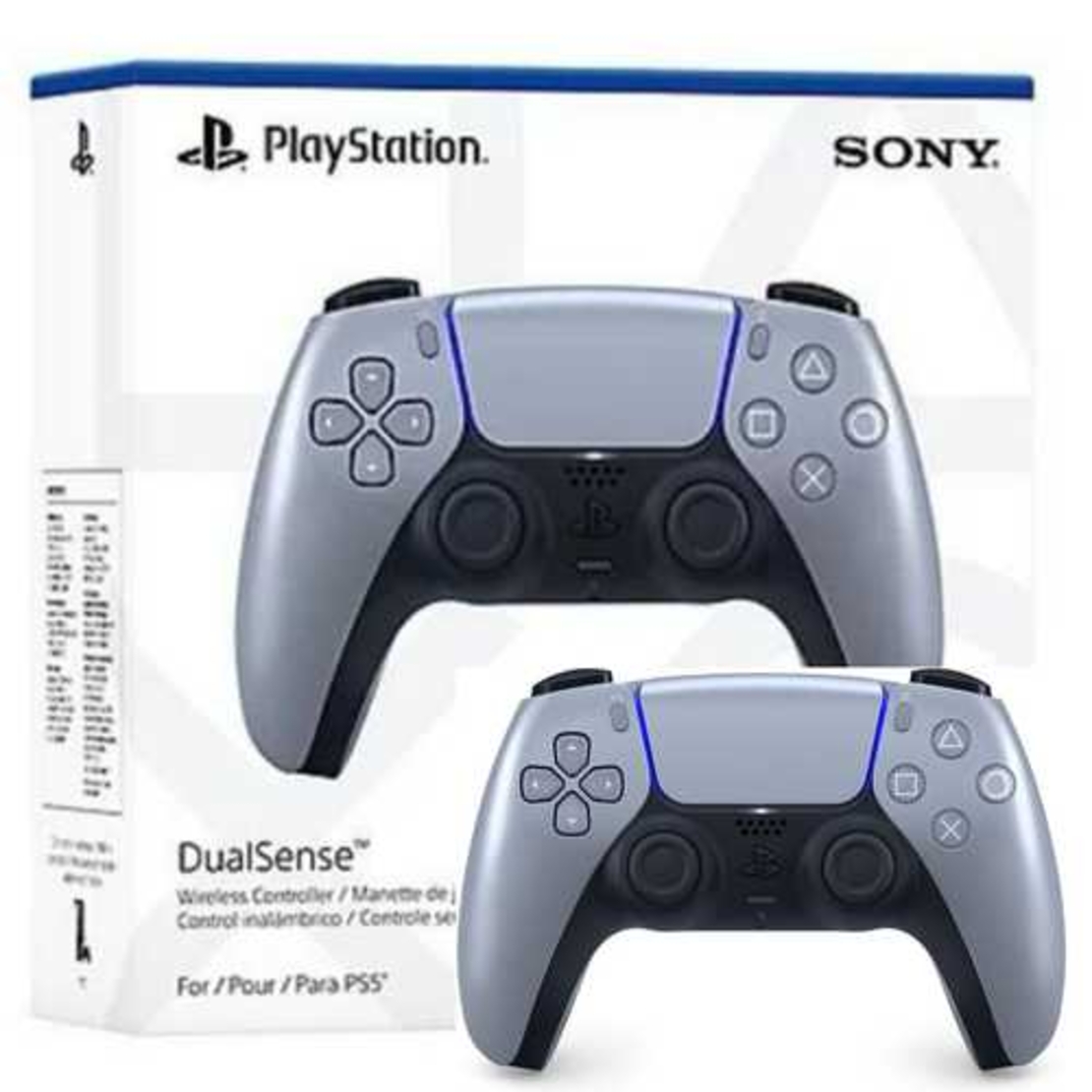 PLAYSTATION 5 DUALSENSE WIRELESS Sterling Silver CONTROLLER יבוא סוני