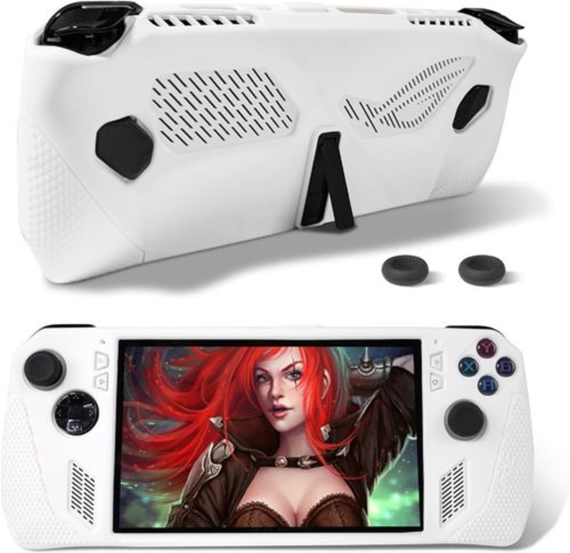 SILICON CASE WHITH 4 CUPS FOR ASUS ROG WHITE