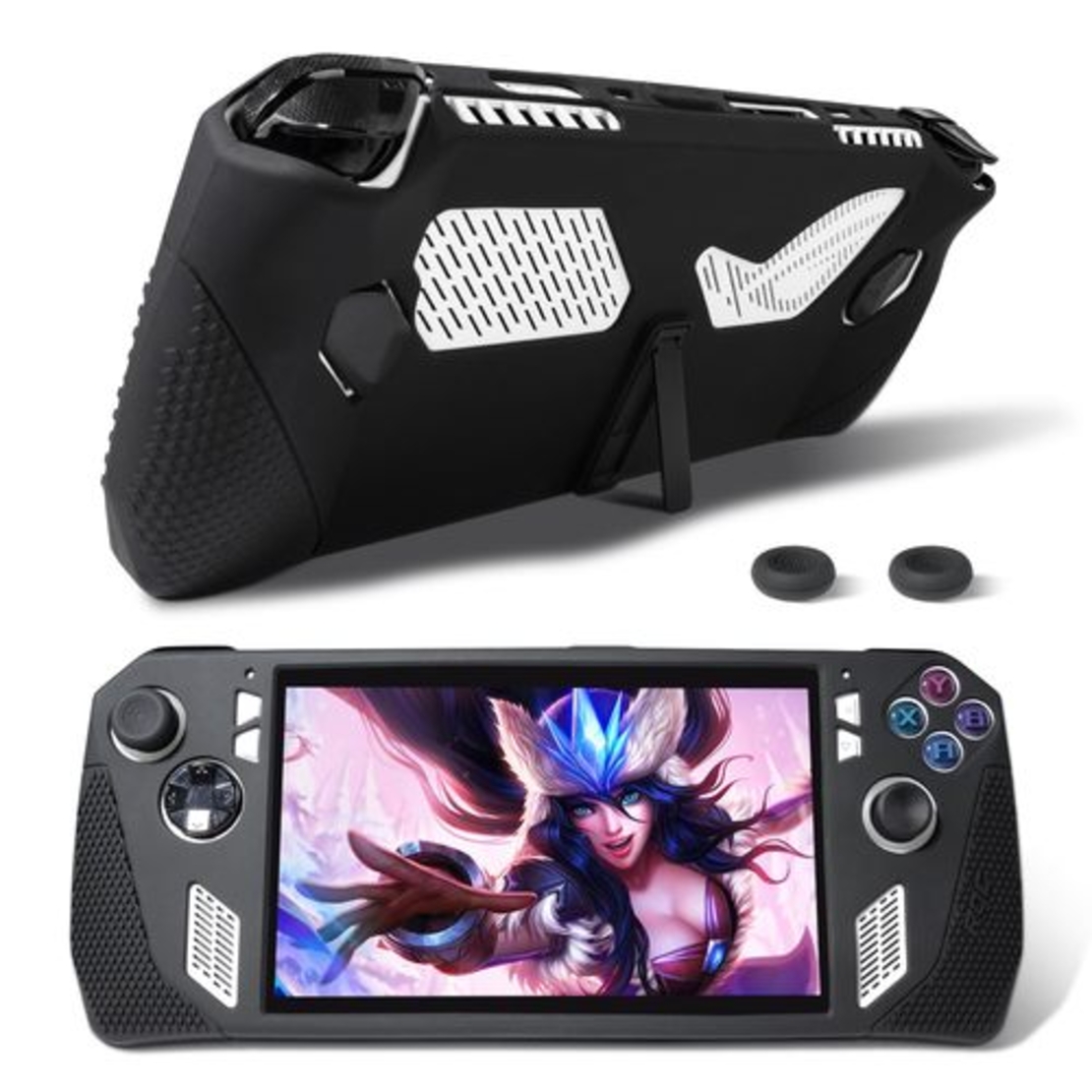 SILICON CASE WHITH 4 CUPS FOR ASUS ROG BLACK
