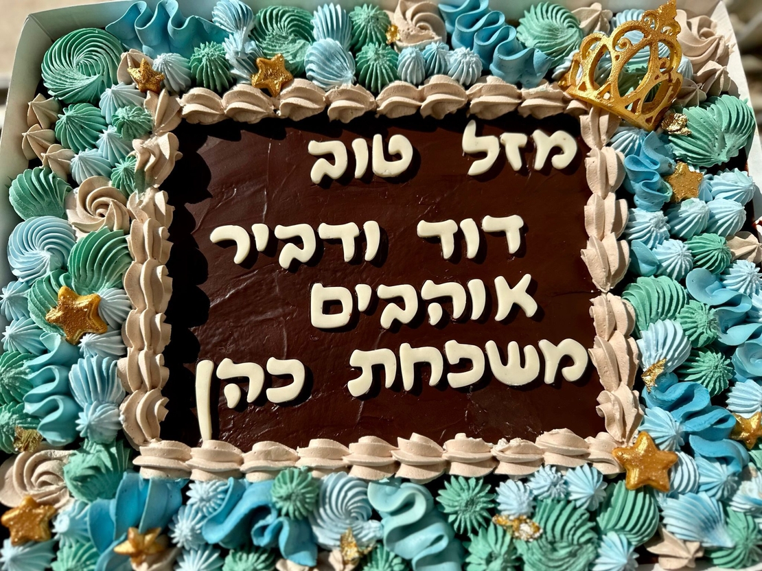 עוגת גן גווני טורקיז