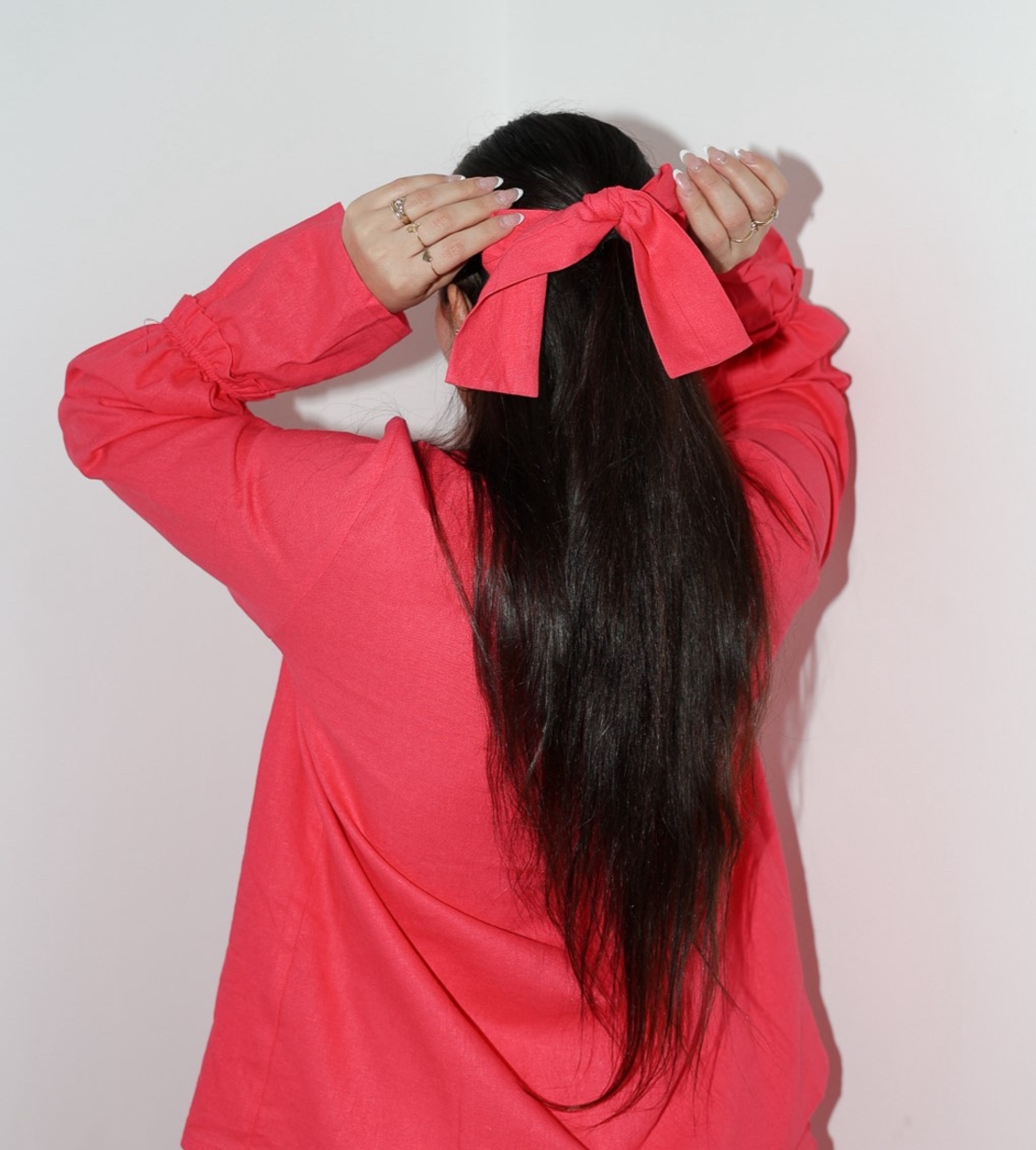 hair bow Fuchsia