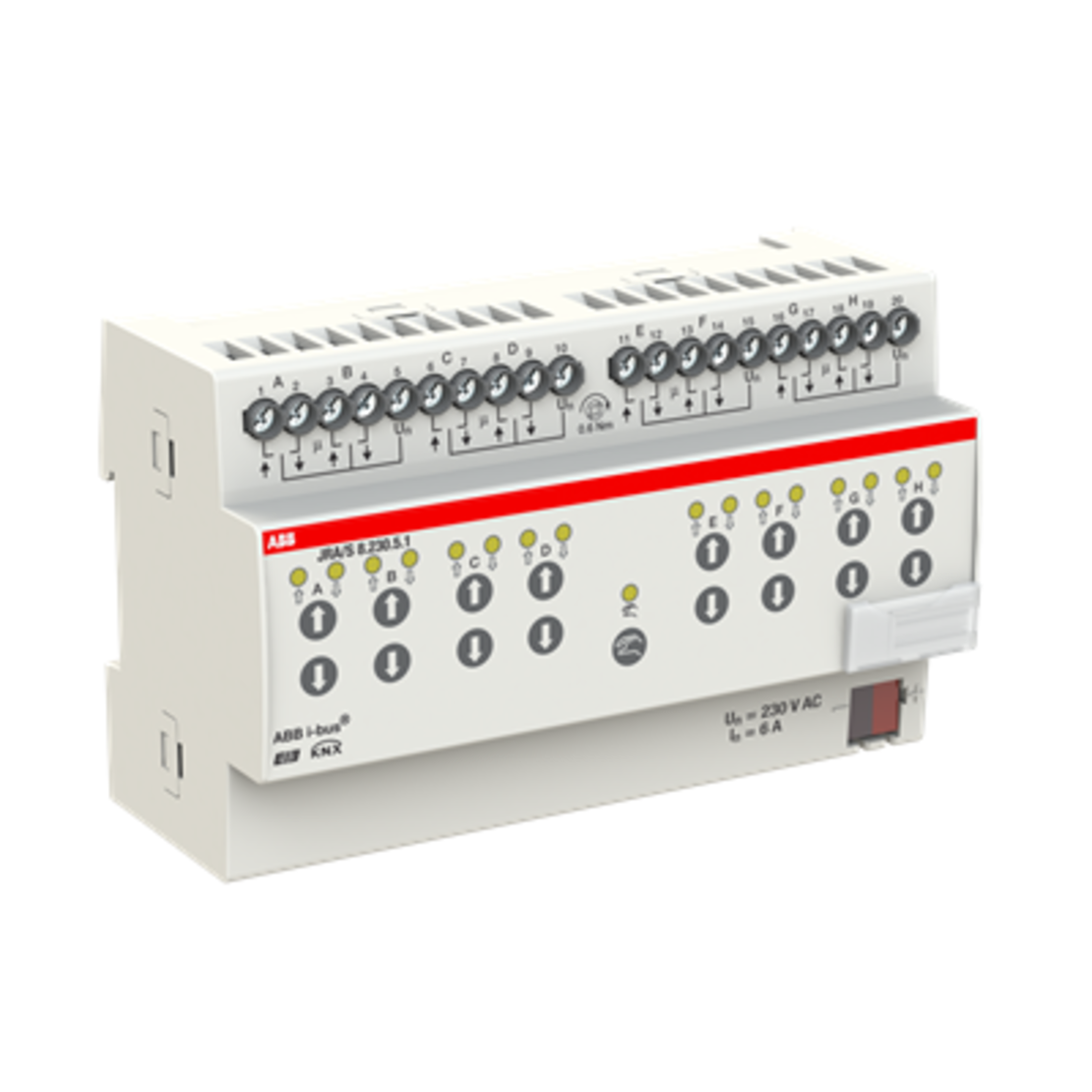 בקר 8 יציאות תריסים 230VAC