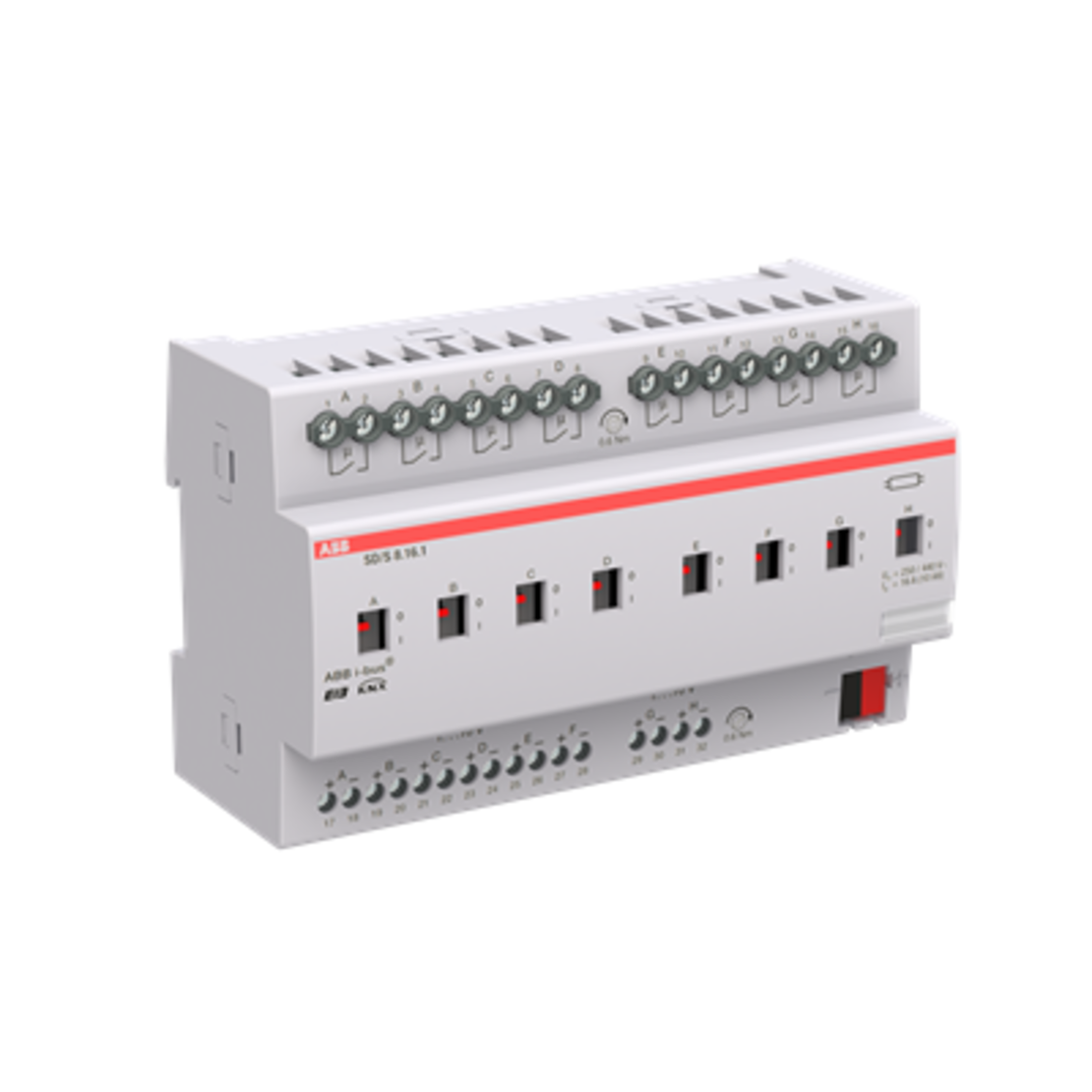 בקר 1-10V לעמעום תאורה 8 יציאות 16A