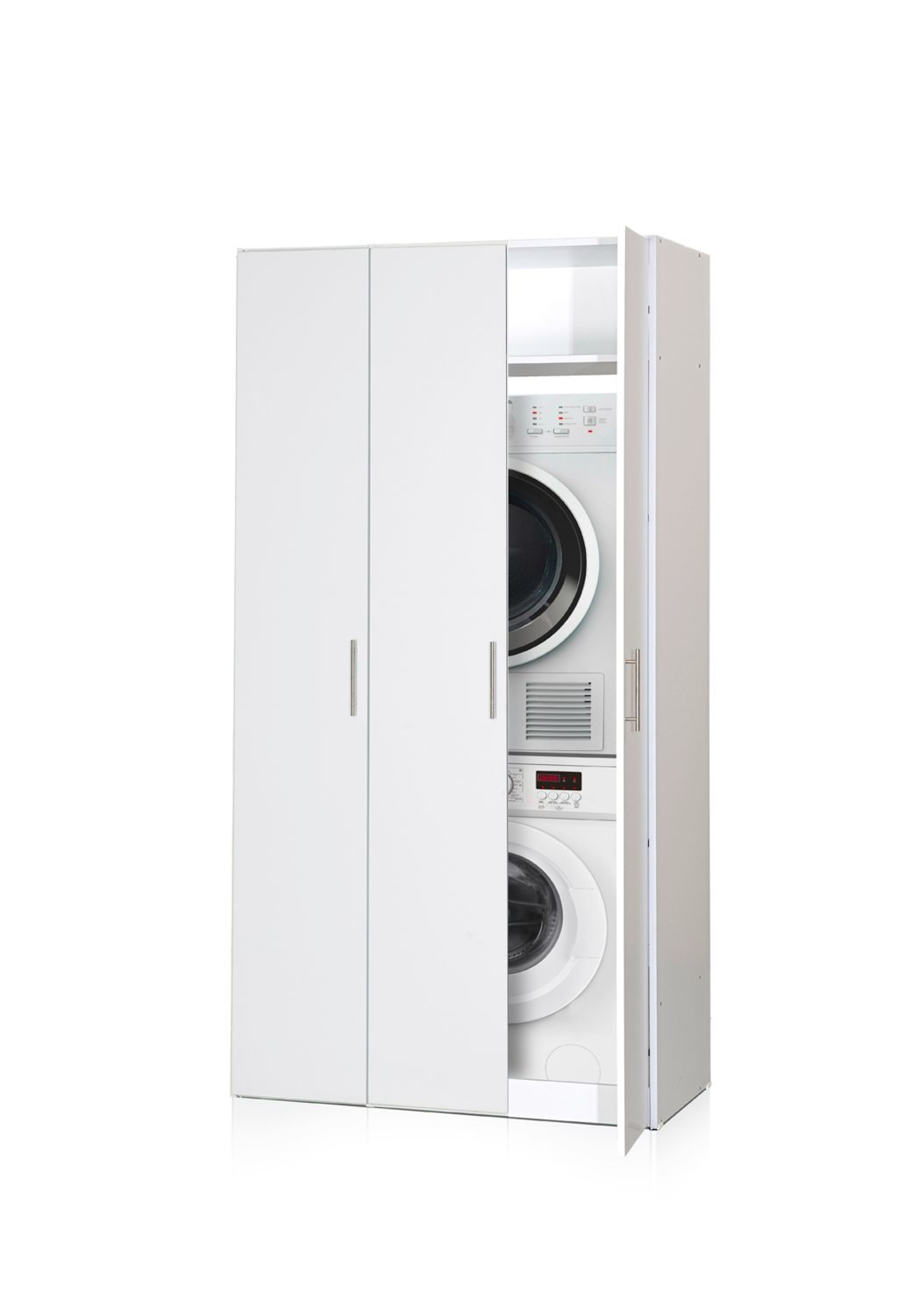 ארון שירות 3 דלתות למכונת כביסה ולמייבש דגם אופיר 413 מבית יראון YIRON - תוצרת ישראל