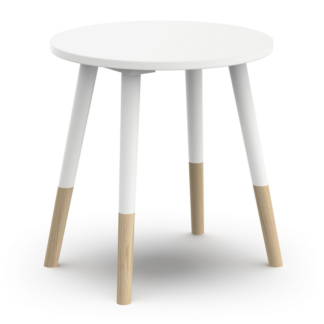 שולחן צד או כסא עגול דגם פירמיאנה FIRMIANA לבן