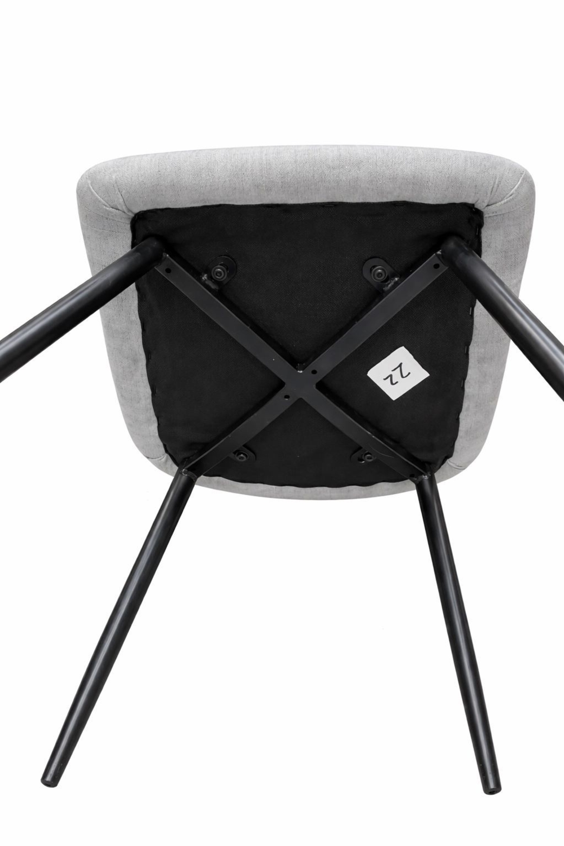 רביעיית כיסאות מרופדים דגם ריביירה Riviera אפור כהה