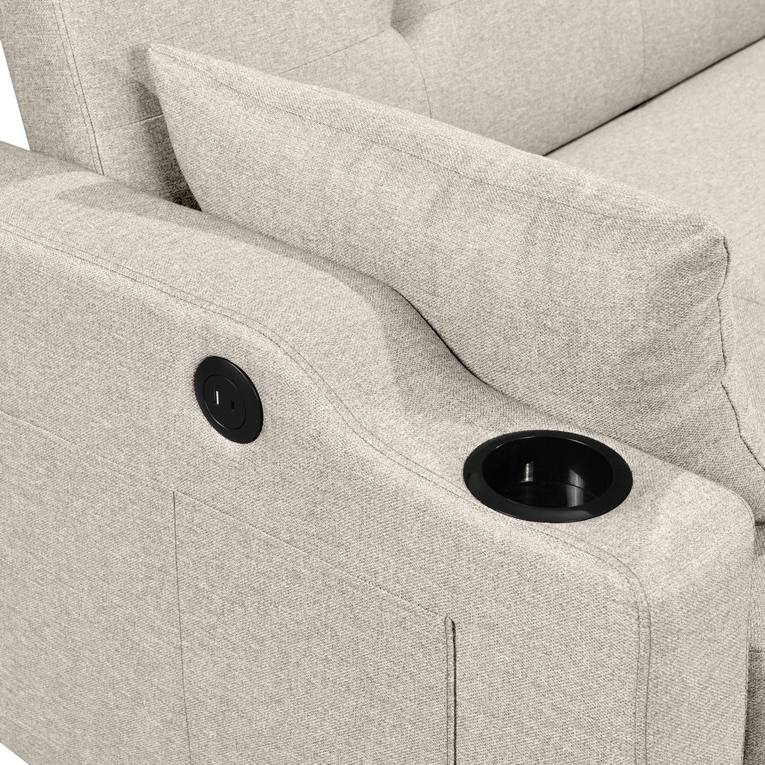 ספה דו-מושבית נפתחת למיטה זוגית דגם פצ’רטי PACERTI חום בהיר (בז')