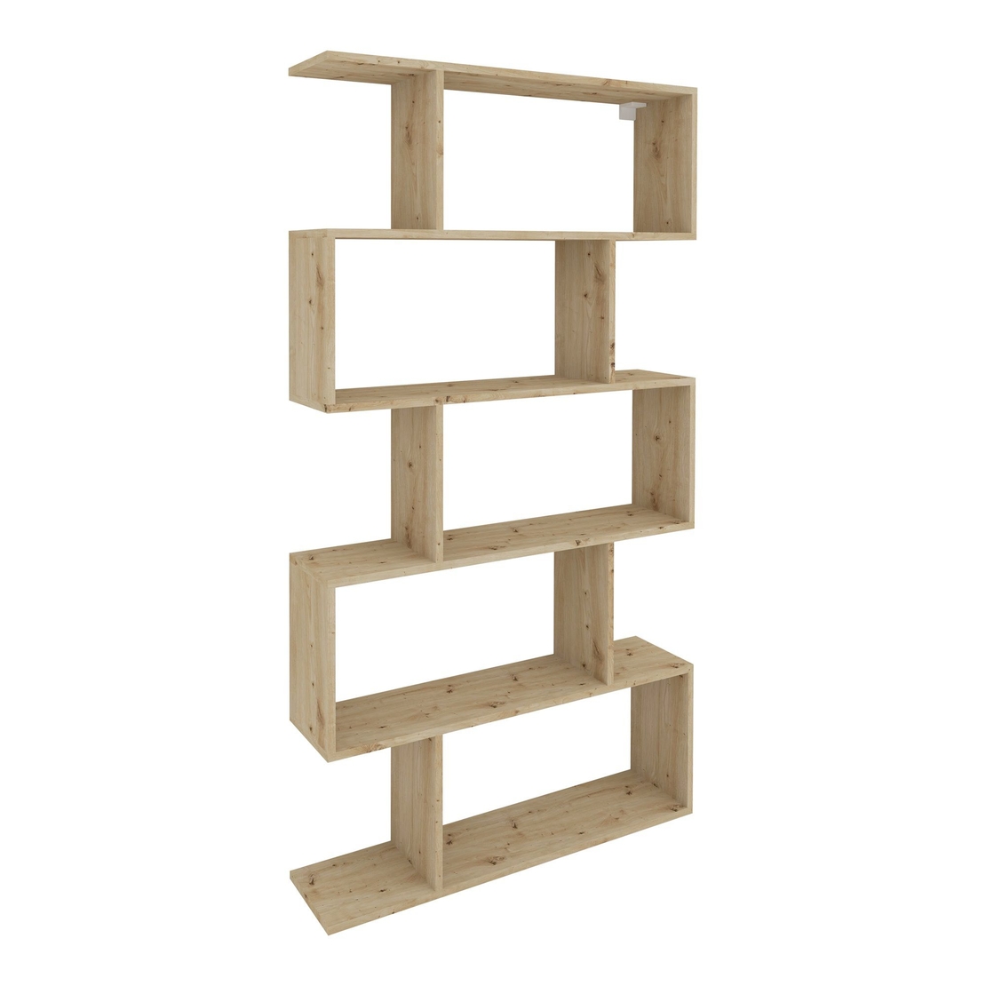 ספריה כוורת זיגזג ברוחב 90 בעיצוב מודרני דגם ורד אלון