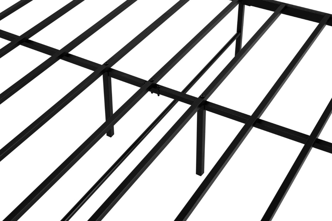 מיטה וחצי ממתכת למזרן 120×190 דגם נויה שחור