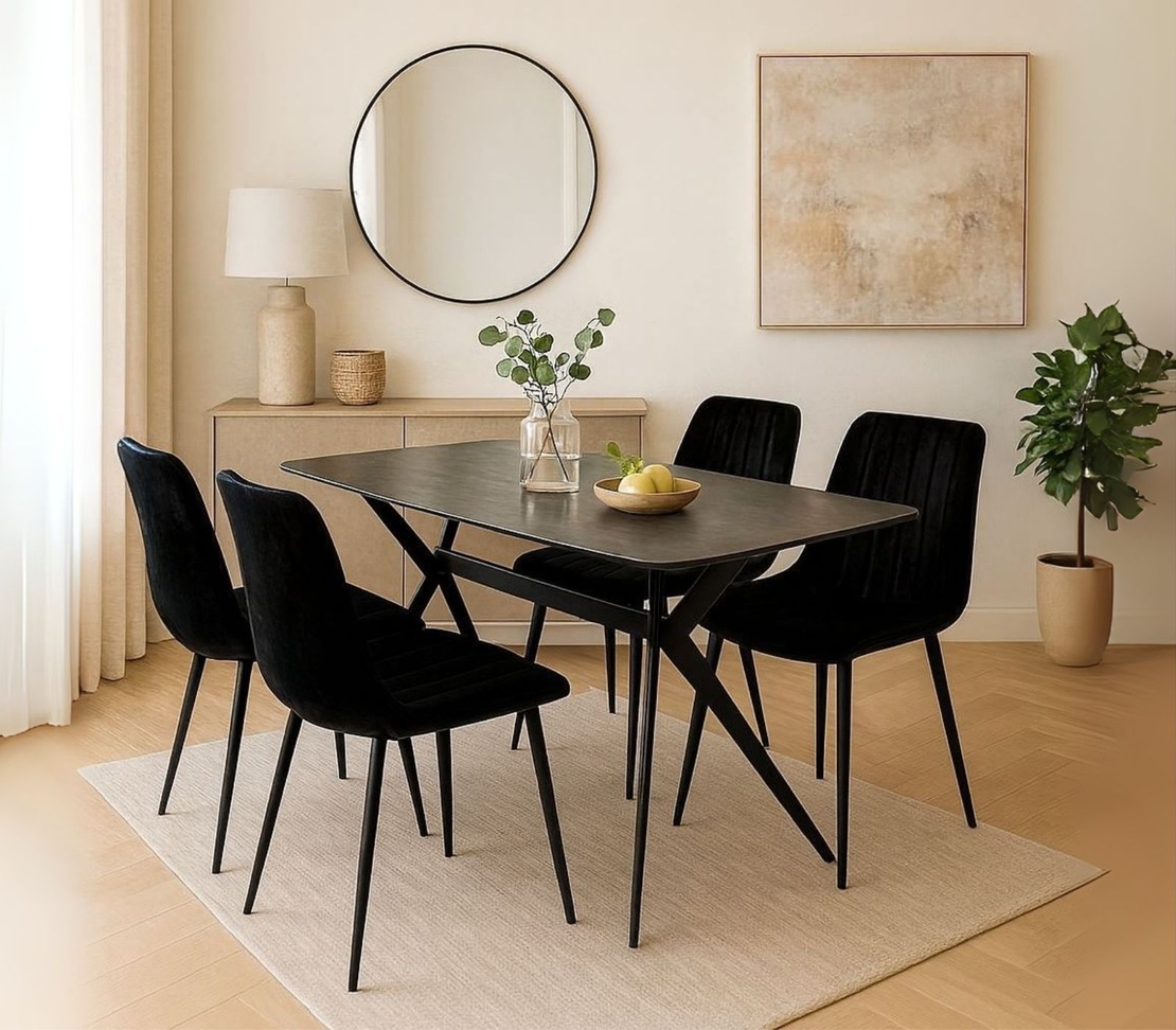 פינת אוכל מקרמיקה 140X80 ס