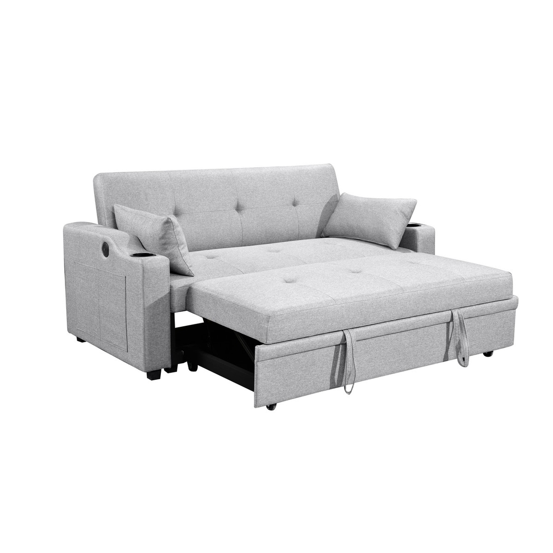 ספה דו-מושבית נפתחת למיטה זוגית דגם פצ’רטי PACERTI אפור בהיר