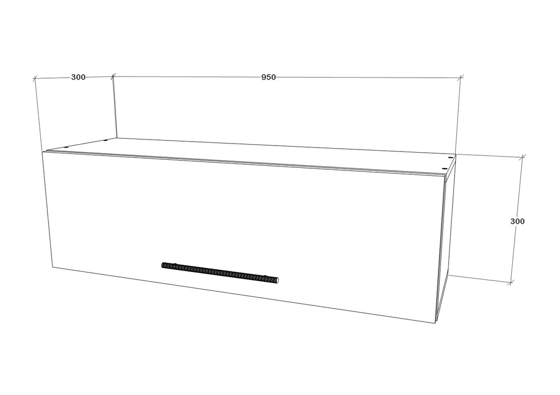 ארונית קלאפה 95/30 לתלייה לאורך או לרוחב דגם רונית RONIT לבן