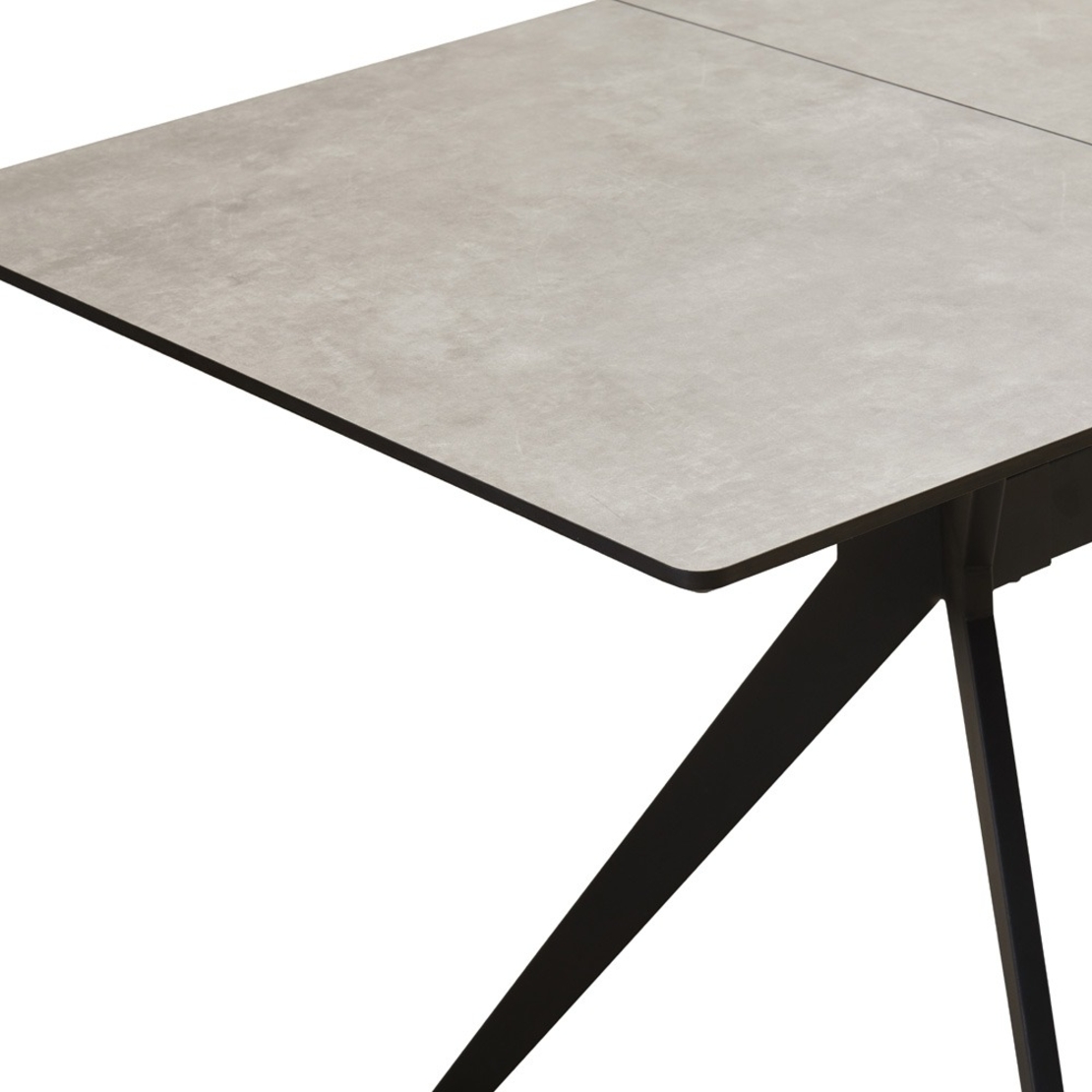 פינת אוכל נפתחת 1.2-2.0 מ' עם 4 כסאות דגם סנטוריני אפור-רוז