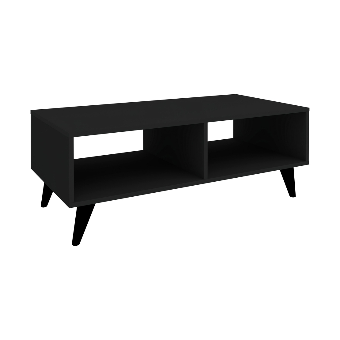 סט מזנון טלוויזיה צף ושולחן לסלון דגם איתי-תמרה שחור