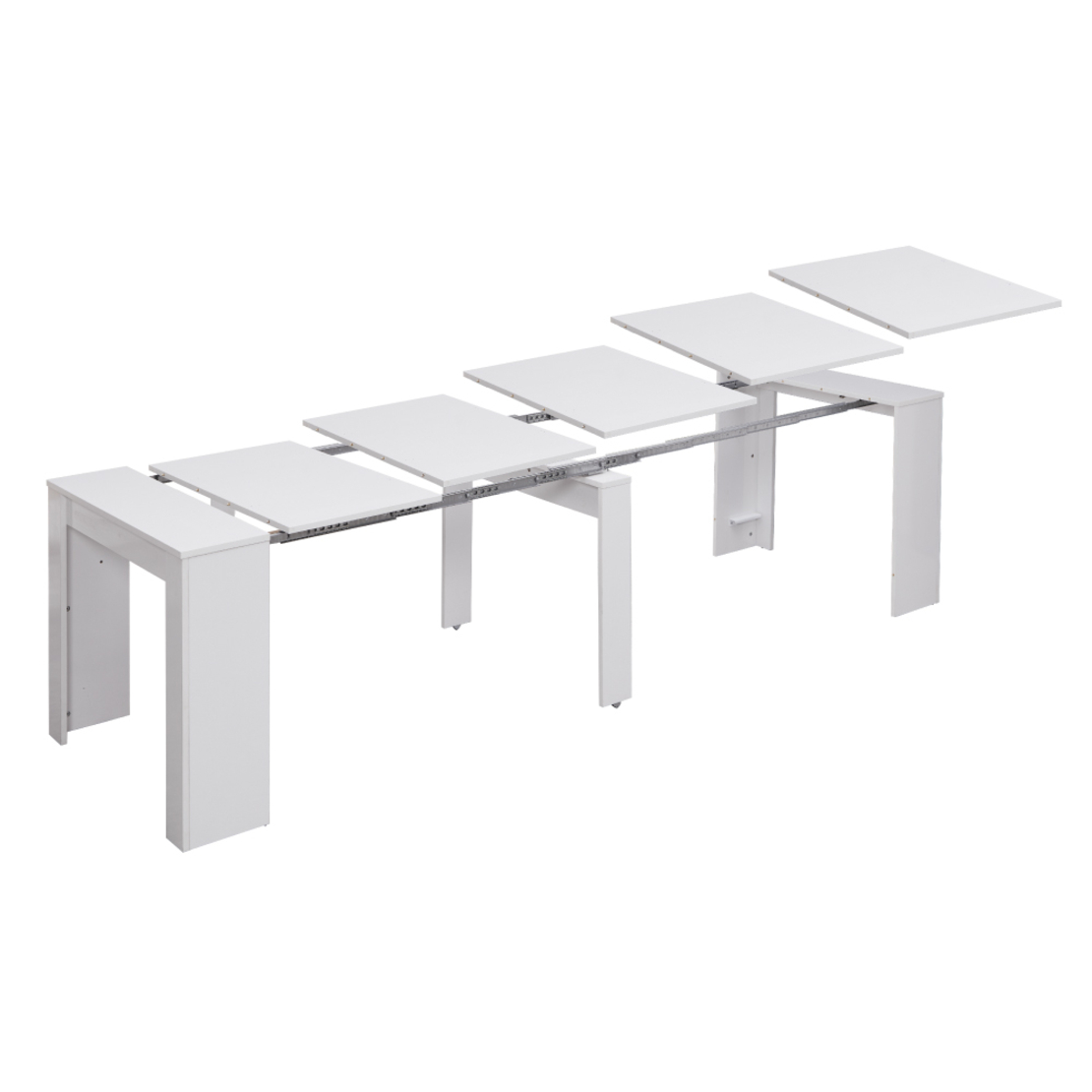 קונסולה נפתחת לפינת אוכל 3 מטר דגם זאוס Zeus לבן | מבית WOODY