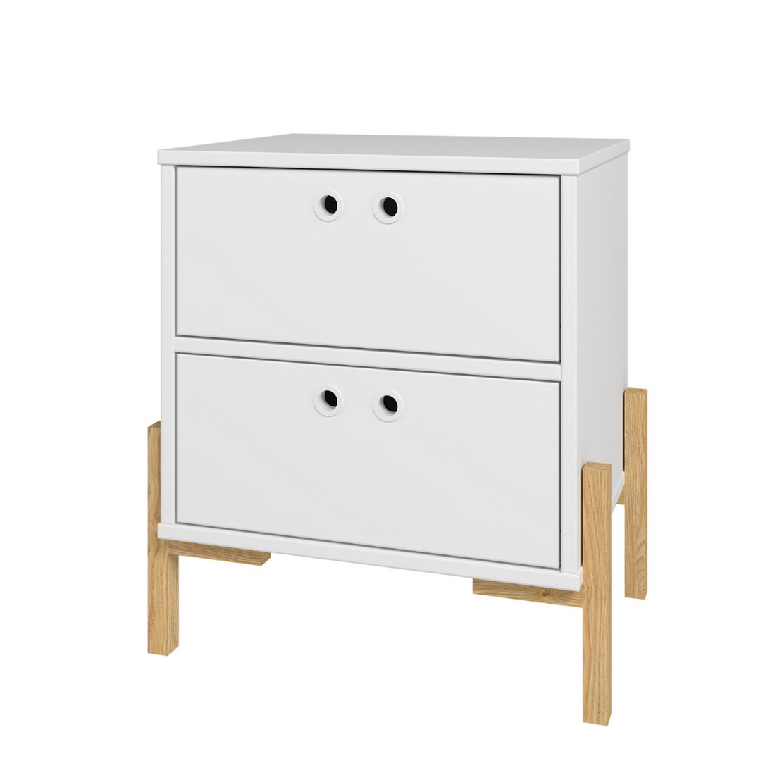 שידת לילה עם 2 מגירות דגם אווה EVA