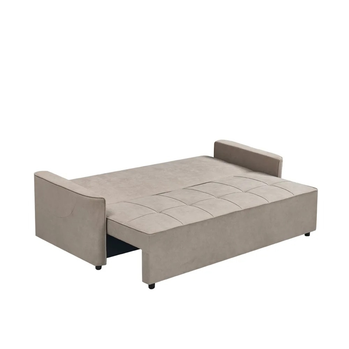 ספה מעוצבת נפתחת למיטה זוגית עם ארגז מצעים דגם ספידי קפוצ'ינו