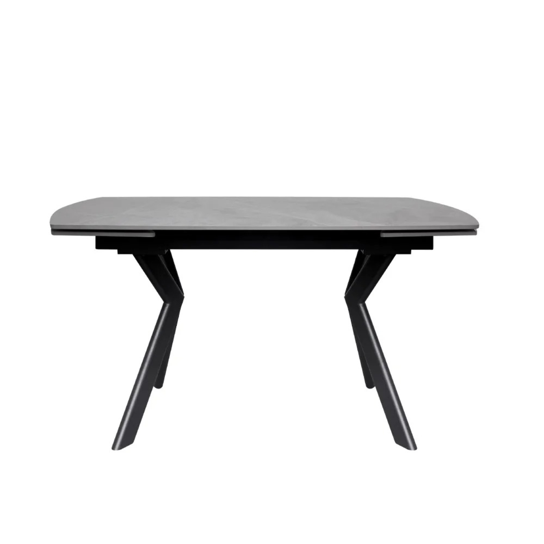 שולחן אוכל אבן קרמית נפתח דגם גפן 140 אפור