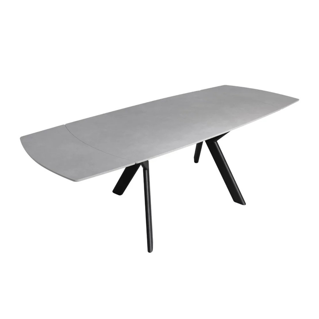 שולחן אוכל אבן קרמית נפתח דגם גפן 140 אבן